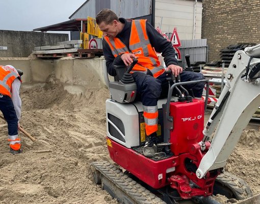 Training Veilig werken met minigraver 1 dag